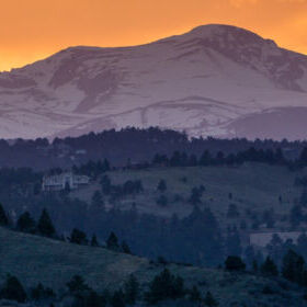 Sunset Over The Rockies